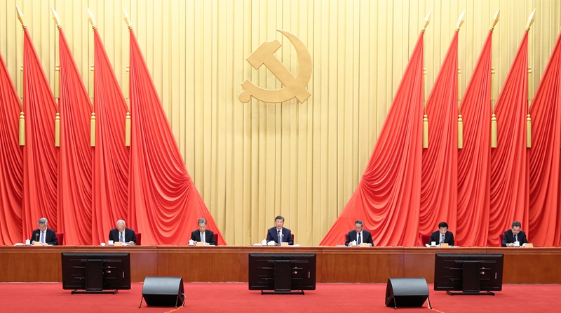 1月8日,中共中央總書記、國家主席、中央軍委主席習近平在中國共產黨第二十屆中央紀律檢查委員會第三次全體會議上發(fā)表重要講話。李強、趙樂際、王滬寧、蔡奇、丁薛祥、李希出席會議。 1月8日,中共中央總書記、國家主席、中央軍委主席習近平在中國共產黨第二十屆中央紀律檢查委員會第三次全體會議上發(fā)表重要講話。李強、趙樂際、王滬寧、蔡奇、丁薛祥、李希出席會議。
